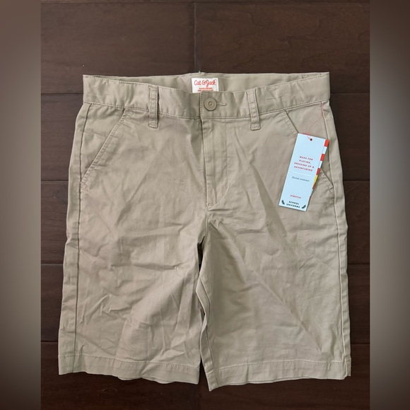 Cat & Jack Other - Cat & Jack khaki uniform style shorts NWT size 12